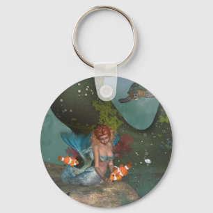 Füttre des Fishies-Schlüsselanhängers Schlüsselanhänger