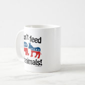 Füttre die Tiere nicht - Kaffeetasse (Vorderseite Links)