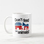 Füttre die Tiere nicht - Kaffeetasse (Links)