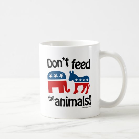 Füttre die Tiere nicht - Kaffeetasse (Rechts)