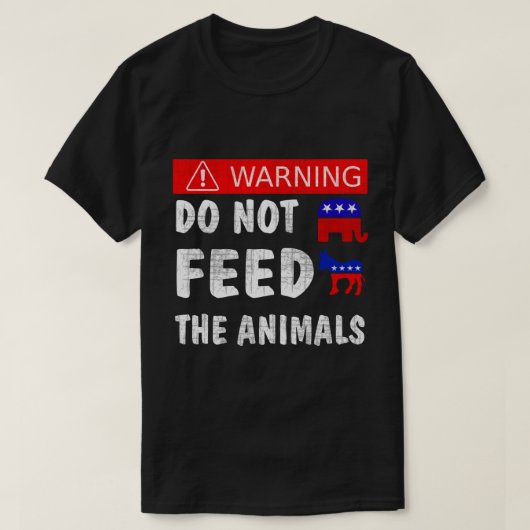 Füttre die Tiere nicht T-Shirt (Design vorne)