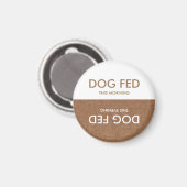 Füttre diesen Hund! Ein Magnet für Abend morning E (Vorderseite/Rückseite)