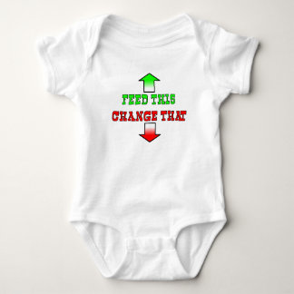 Füttre diesen lustigen Baby Romper Spaß Strampler
