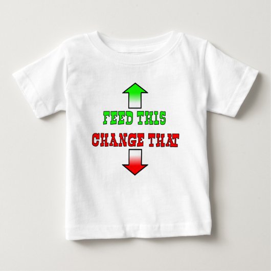 Füttre diesen lustigen Baby T - Shirt Spaß (Vorderseite)