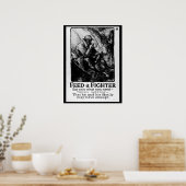 Füttre einen Kämpfer/iss nur das, was du_War-Image Poster (Küche)