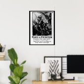 Füttre einen Kämpfer/iss nur das, was du_War-Image Poster (Heimbüro)