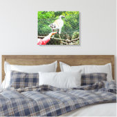 Füttre einer Ringschwanzlemmur Leinwanddruck (Insitu (Schlafzimmer))