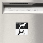 Füttre Hund / Hund Gefüttert Magnet : Pointer / Vi (In Situ (Geschirrspüler))