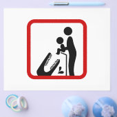 Füttre kein Baby zum Krokodil-Zoozeichen Flyer (Einzeln)