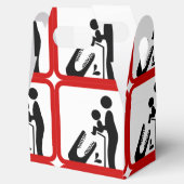 Füttre kein Baby zum Krokodil-Zoozeichen Geschenkschachtel (Geöffnet)