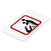 Füttre kein Baby zum Krokodil-Zoozeichen Magnet (Linke Seite)