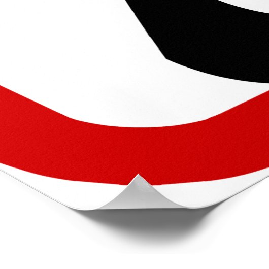 Füttre kein Baby zum Krokodil-Zoozeichen Poster (Ecke)