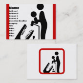 Füttre kein Baby zum Krokodil-Zoozeichen Visitenkarte (Vorne/Hinten)