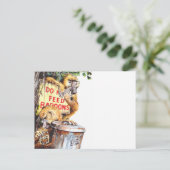 Füttre kein Kind Postkarte (Stehend Vorderseite)
