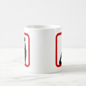 Füttre keine Tochter zum Krokodil-Zoozeichen Kaffeetasse (Mittel)