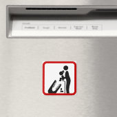 Füttre keine Tochter zum Krokodil-Zoozeichen Magnet (In Situ (Geschirrspüler))