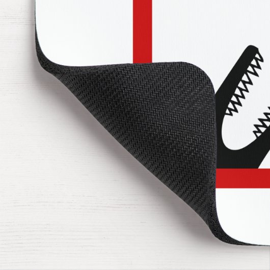 Füttre keine Tochter zum Krokodil-Zoozeichen Mousepad (Ecke)
