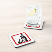 Füttre keine Tochter zum Krokodil-Zoozeichen Untersetzer (Rechte Seite)