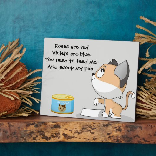 Füttre Me Cat Fotoplatte (Seite)