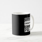 Füttre Me Chicken Wings - Grillen Lover Meat Smoke Kaffeetasse (VorderseiteRechts)