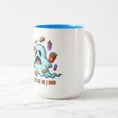 Füttre mich oder ich Boo Ghost Halloween Zweifarbige Tasse (VorderseiteRechts)