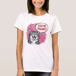 Füttre mir Bauernfunny Cat T-Shirt