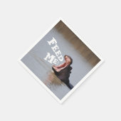 Füttre mir! Hippo Funny Serviette (Ecke)