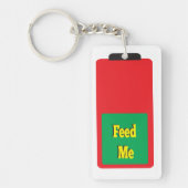 Füttre mir Hungerkatastrophe Schlüsselanhänger (Vorderseite)