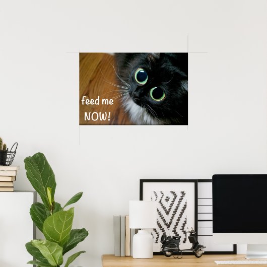 füttre mir JETZT! Poster (Heimbüro)