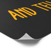 Füttre mir Maishunde und sag mir, ich bin Hübsch Poster (Ecke)