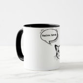 Füttre mir, Mensch Tasse (Vorderseite Links)