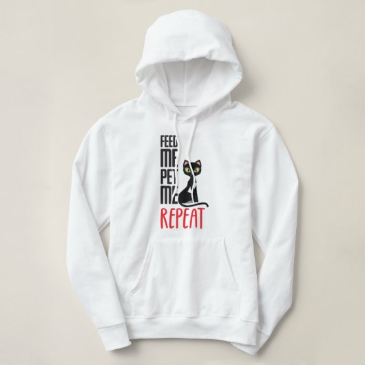 Füttre mir, Pet mir Hoodie (Design vorne)