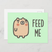 Füttre mir postkarte (Vorne/Hinten)