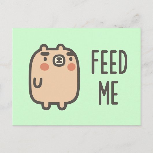 Füttre mir postkarte (Vorderseite)