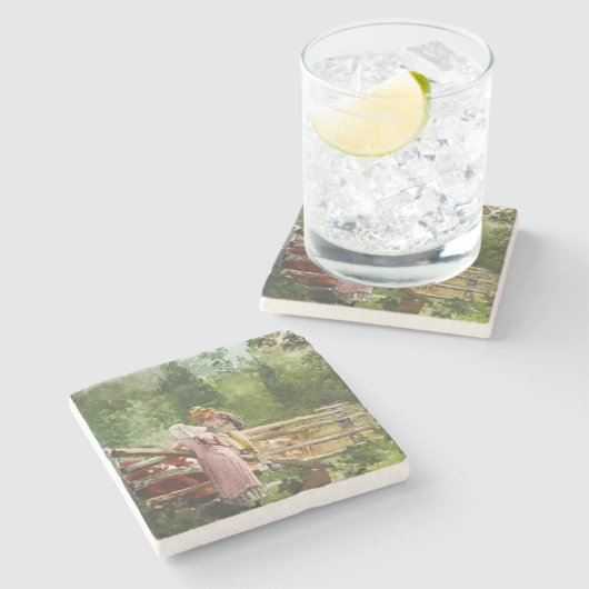 Füttre Steinuntersetzer (Seitenansicht)