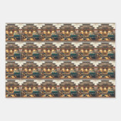 Füttre Store Cowboy Hat dekorieren Baum Weihnachte Geschenkpapier Set (Vorderseite)