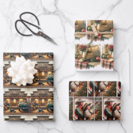 Füttre Store Cowboy Hat dekorieren Baum Weihnachte Geschenkpapier Set