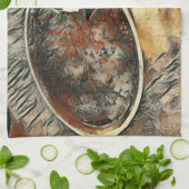 Füttre Zeit! Geschirrtuch (Gefaltet)