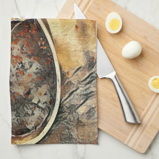 Füttre Zeit! Geschirrtuch (Viertel Falte)