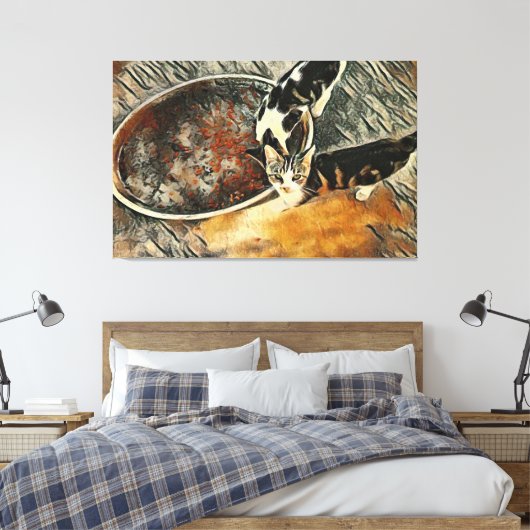 Füttre Zeit! Leinwanddruck (Insitu (Schlafzimmer))