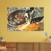 Füttre Zeit! Leinwanddruck (Insitu (Wohnzimmer))