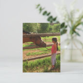 Füttre Zeit! Postkarte (Stehend Vorderseite)