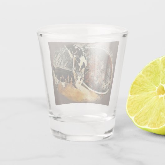 Füttre Zeit! Schnapsglas (Rückseite)