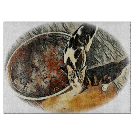 Füttre Zeit! Schneidebrett (Vorderseite)