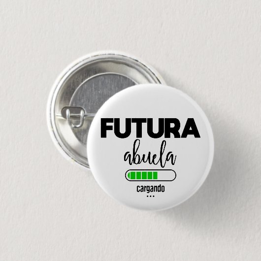 Futura abuela cargando button (Vorne & Hinten)