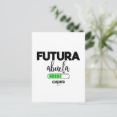 Futura abuela cargando postkarte (Stehend Vorderseite)