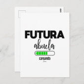 Futura abuela cargando postkarte (Vorne/Hinten)