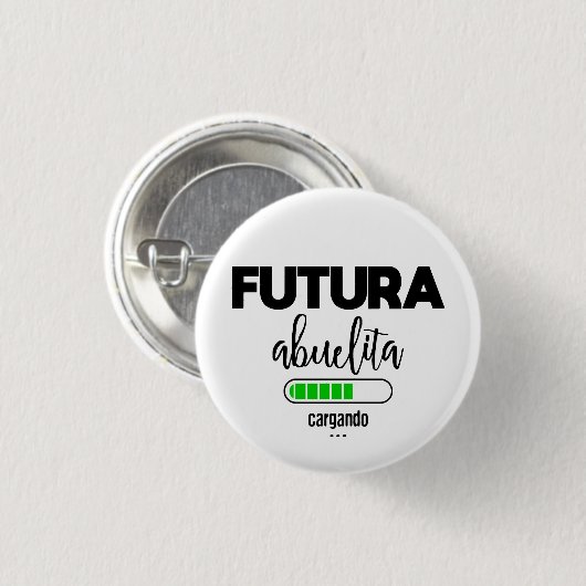 Futura abuelita cargando button (Vorne & Hinten)