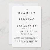 Futura Modern 12x18 Wedding Einladung (Vorderseite)