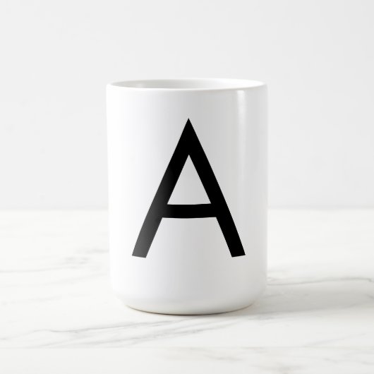Futura Schriftart-Alphabet Kaffeetasse (Mittel)
